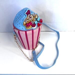 3D Kawaii Cupcake Ice Cream Chain Crossbody Shoulder Bag Novelty Cute Core